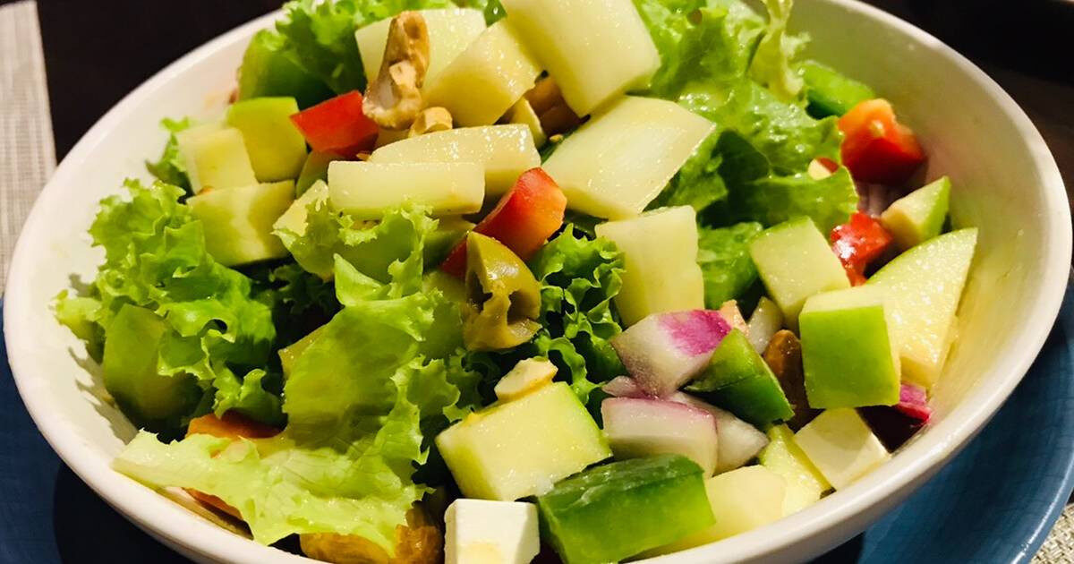 Salad táo xanh với ngô giảm cân