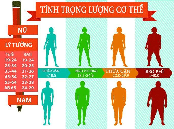 Thang đo BMI (Ảnh: Internet)