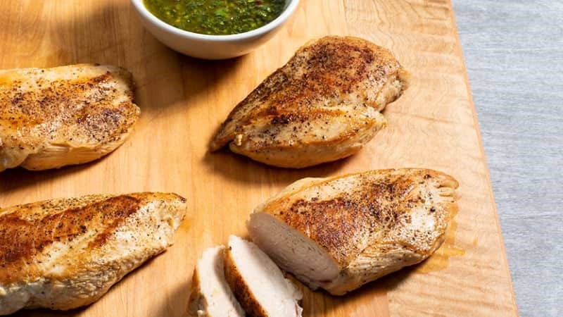 Thực đơn giảm cân với ức gà
