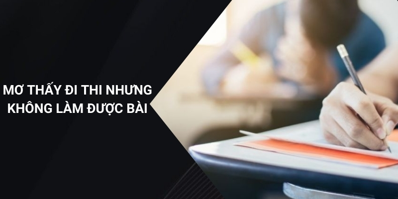 Khi bạn mơ thấy đi thi nhưng không làm được bài