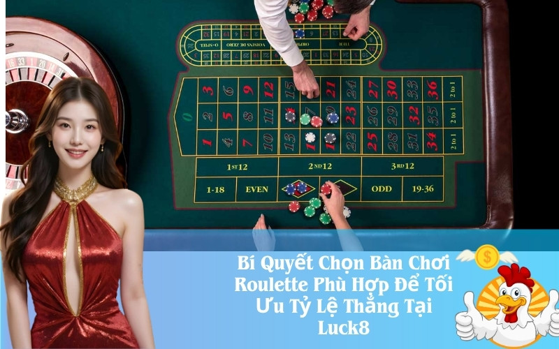 Bí Quyết Chọn Bàn Chơi Roulette Phù Hợp Để Tối Ưu Tỷ Lệ Thắng Tại Luck8