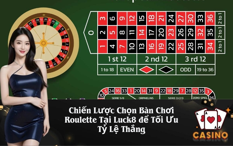Bí Quyết Chọn Bàn Chơi Roulette Phù Hợp Để Tối Ưu Tỷ Lệ Thắng Tại Luck8